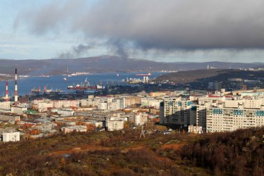 Autumn in Murmansk clipart