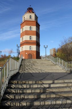 murmansk, Rusya Anıtı kırmızı tuğla ışık kulesi
