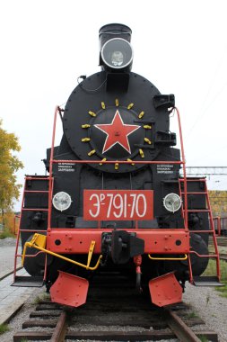 siyah lokomotif