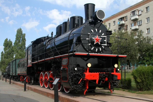 Ρωσική ατμομηχανή — Φωτογραφία Αρχείου