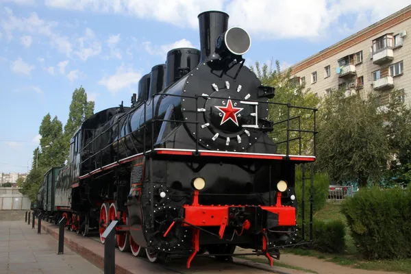 Rosyjski lokomotywa — Zdjęcie stockowe