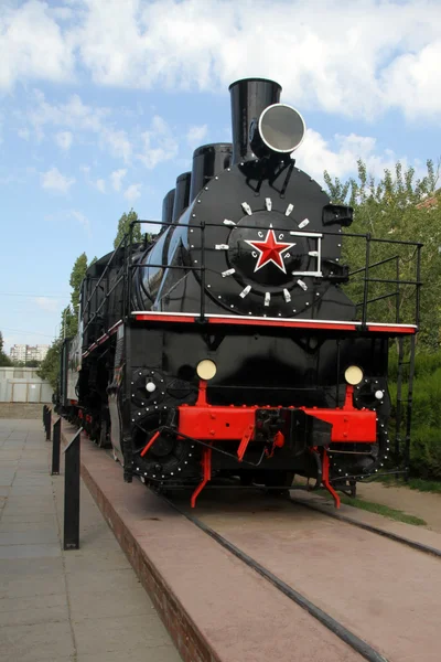Rosyjski lokomotywa — Zdjęcie stockowe