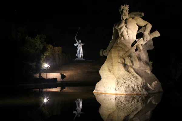 Russian soldier at night — Stok fotoğraf