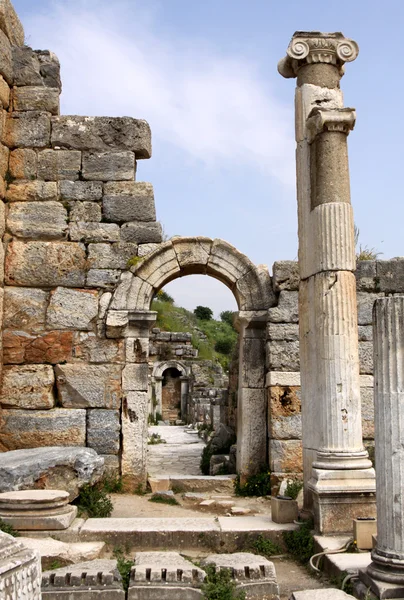 Antieke ruïnes in Efeze — Stockfoto