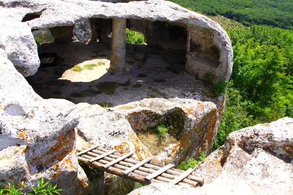 stock image Ancient cave settlement Eski-Kermen