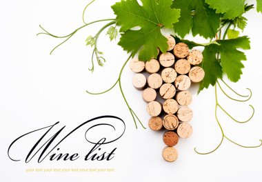 Background to design a wine list clipart