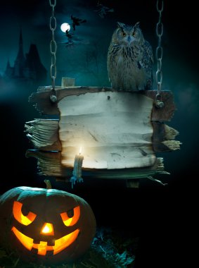 Design background for Halloween party clipart