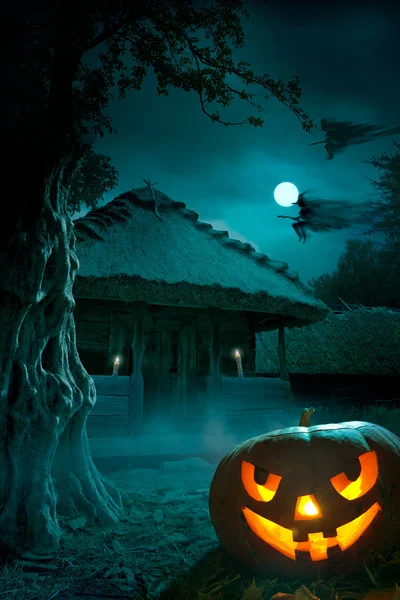Pozadí pro stranu v noci na halloween — Stock fotografie