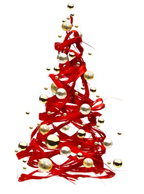 Christmas tree design clipart