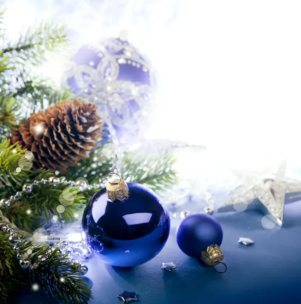 Art Christmas greeting card — Stock Photo, Image