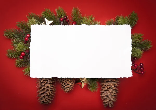 Kunst Weihnachtsgrußkarte — Stockfoto