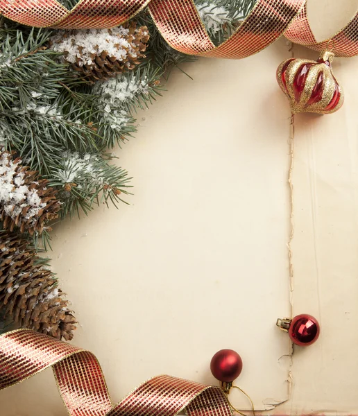 Art vintage Christmas greeting card — Stock Photo, Image