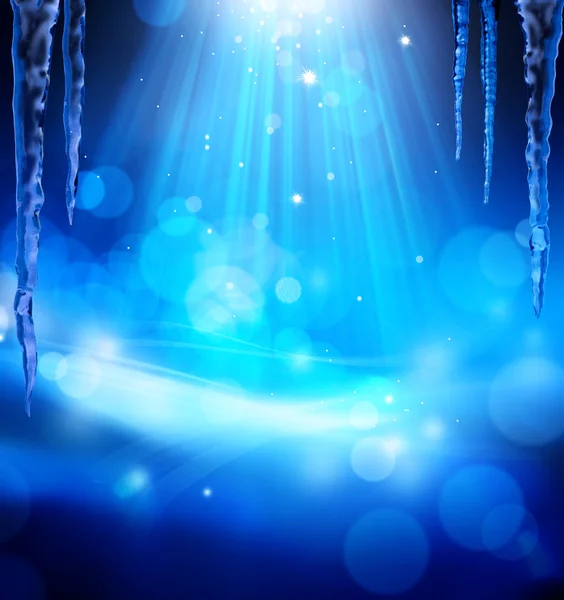 アート抽象的な青いクリスマス背景 — ストック写真