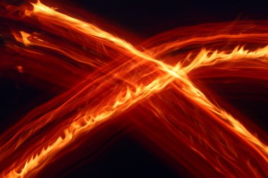 Abstract Flame Streak Background clipart