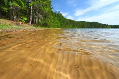 Sand Patterns in Wisconsin Lake clipart