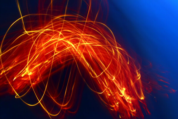 Abstract Flame Swirl Background