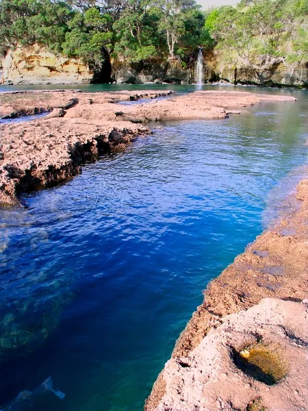 Nova Zelândia cachoeira — Fotografia de Stock