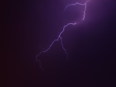 Lightning Bolts in the Sky clipart