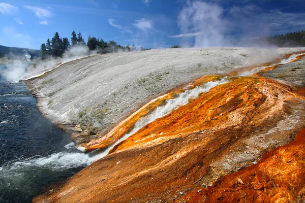 FireHole river i yellowstone — Stockfoto