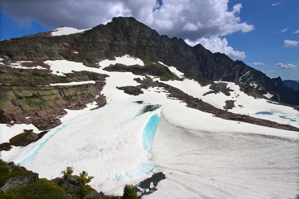 Ледниковое озеро Монтаны — стоковое фото