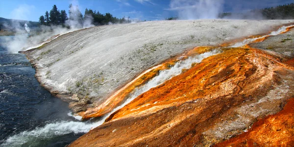 Rio Firehole de Yellowstone — Fotografia de Stock