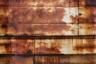 Rusty wet metall surface