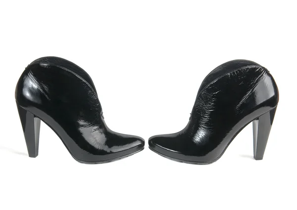 Mulheres negras botas de tornozelo — Fotografia de Stock