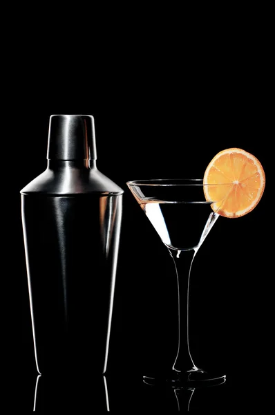Cocktail with a shaker — Stock Photo, Image