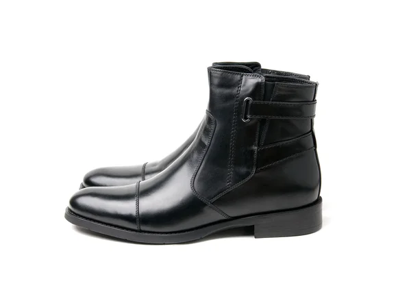 Black mens boots — Stock Photo, Image