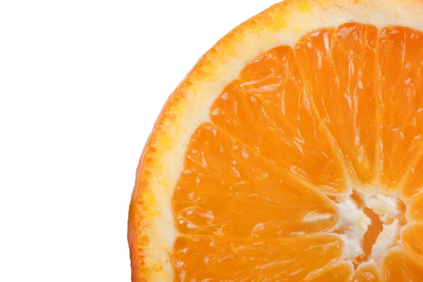 Plátek pomeranče makro — Stock fotografie