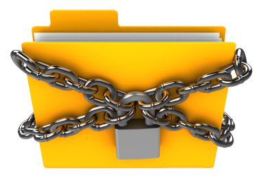 Locked folder clipart