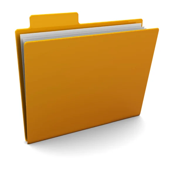 3D folderu — Zdjęcie stockowe