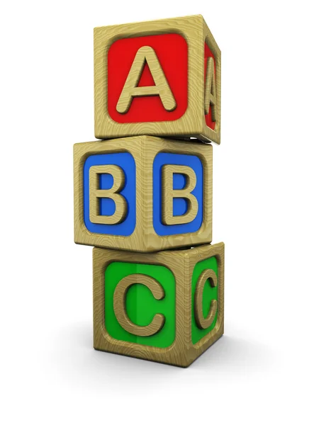 ABC-блоки — стоковое фото