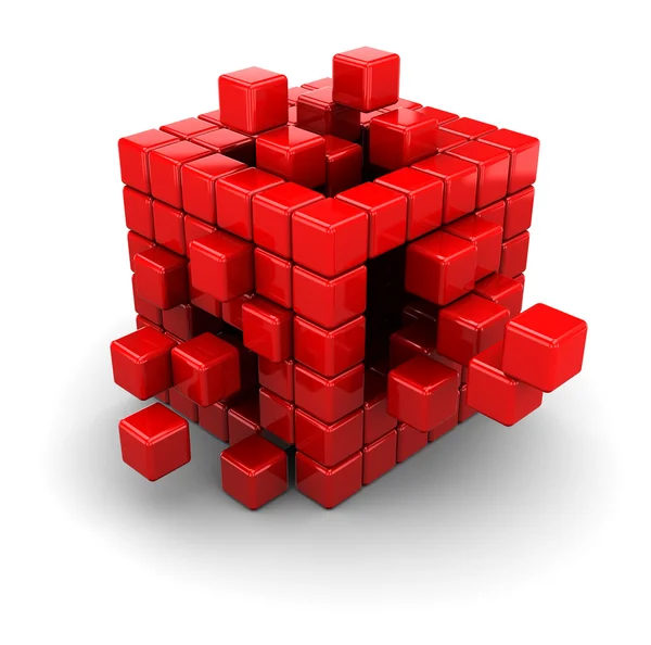 Struktur der 3D-Boxen — Stockfoto