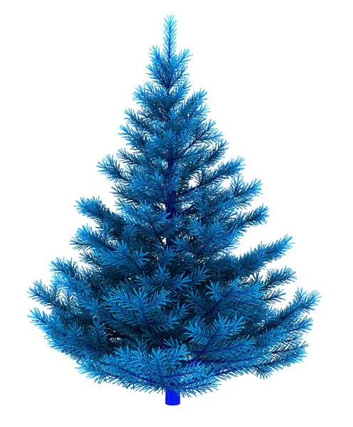 Μπλε χριστουγεννιάτικο δέντρο — Φωτογραφία Αρχείου