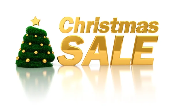 Kerstmis verkoop teken — Stockfoto