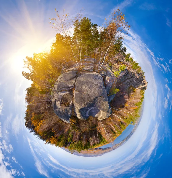 秋の岩のパノラマ — ストック写真
