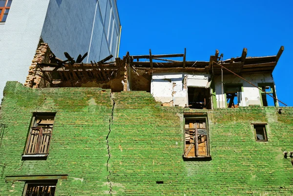 Stock image Damaged house and crack