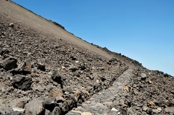 Vulkanikus táj, a teide nemzeti park, Tenerife, Spanyolország — Stock Fotó