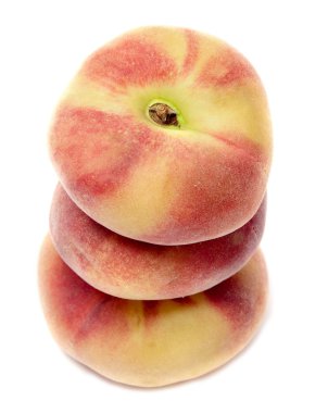 Chinese flat peaches clipart