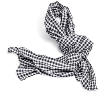 Checkered scarf clipart