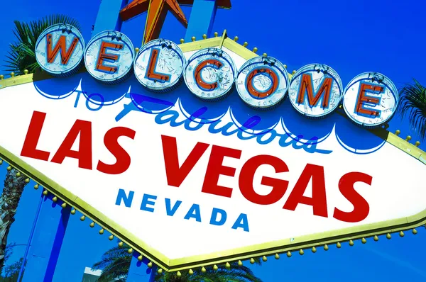 Welkom bij Fabulous Las Vegas teken — Stockfoto