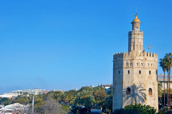 Torre del oro i Sevilla, Spanien — Stockfoto