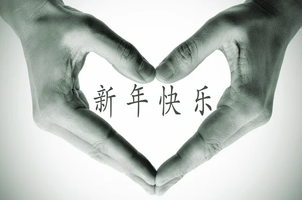 Happy new year in chinese — Stock Photo, Image