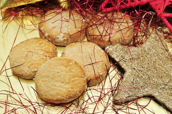 Mantecados, typical christmas pastries in Spain — Stock Photo, Image