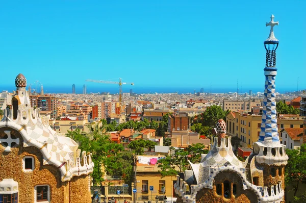 Park Guell, Barcelona, Spanje — Stockfoto