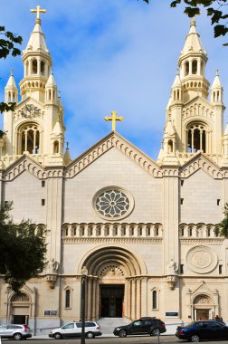 Saints Peter and Paul Church in San Francisco, United States clipart