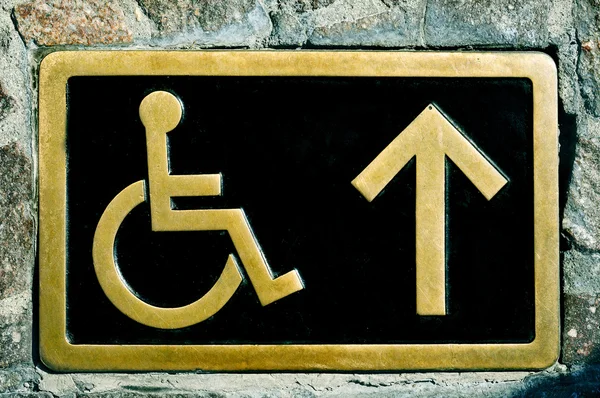 Disabled access sign — Stock Photo, Image