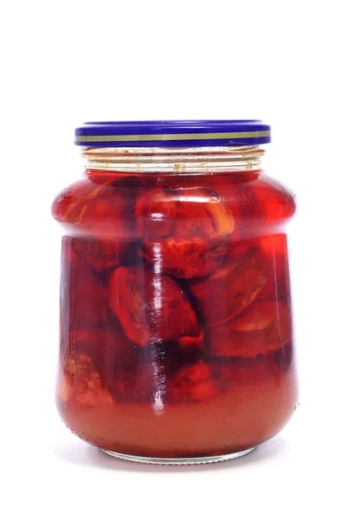 Canned spanish chorizo — Stock Photo, Image