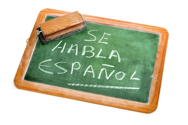 Hiszpański jest używany — Zdjęcie stockowe